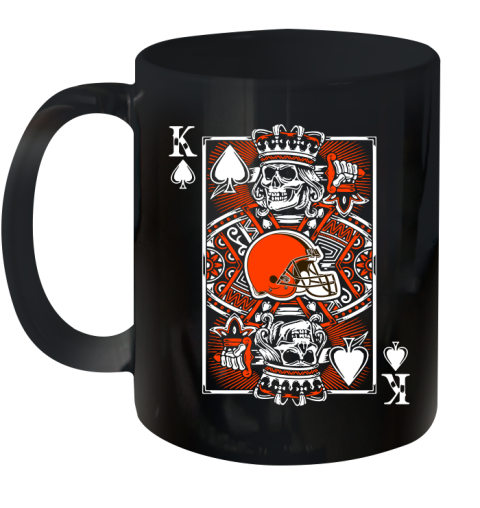 Cleveland Browns NFL Football The King Of Spades Death Cards Shirt Ceramic Mug 11oz