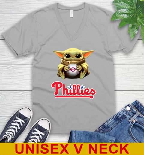 MLB Baseball Philadelphia Phillies Star Wars Baby Yoda Shirt 52