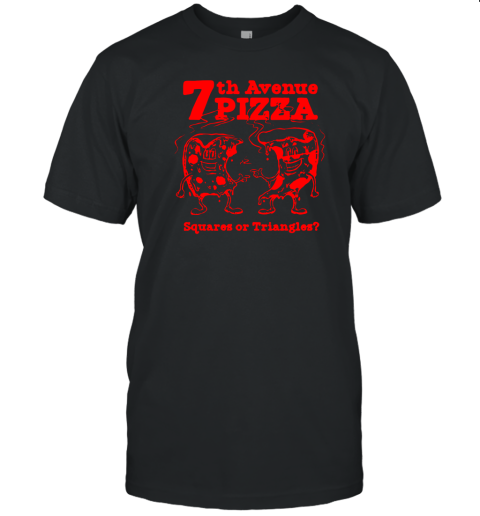 7th Avenue Pizza Squares Or Triangles T-Shirt