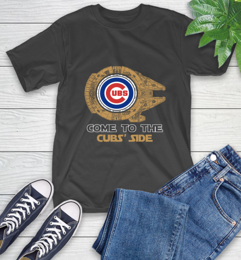 MLB Come To The Chicago Cubs Side Star Wars Baseball Sports T-Shirt