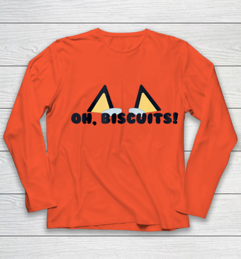 Bluey Oh Biscuits Mum Dad Cartoon Mother s Father s Day Youth Long Sleeve 2