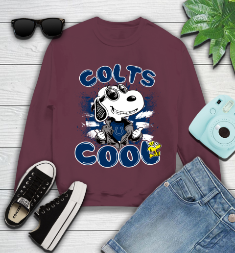 NFL Football Indianapolis Colts Cool Snoopy Shirt Youth Sweatshirt 3