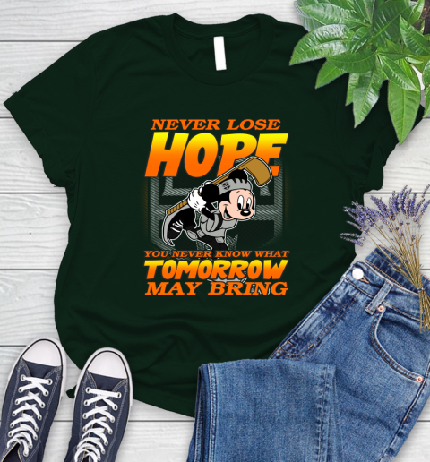 Los Angeles Kings NHL Hockey ootball Mickey Disney Never Lose Hope (1) Women's T-Shirt 6