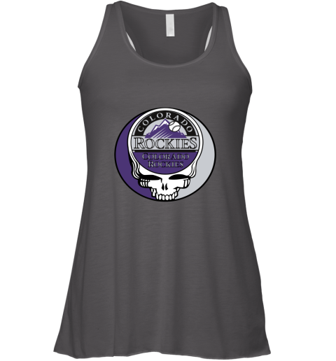 Colorado Rockies The Grateful Dead Baseball MLB Mashup Racerback Tank