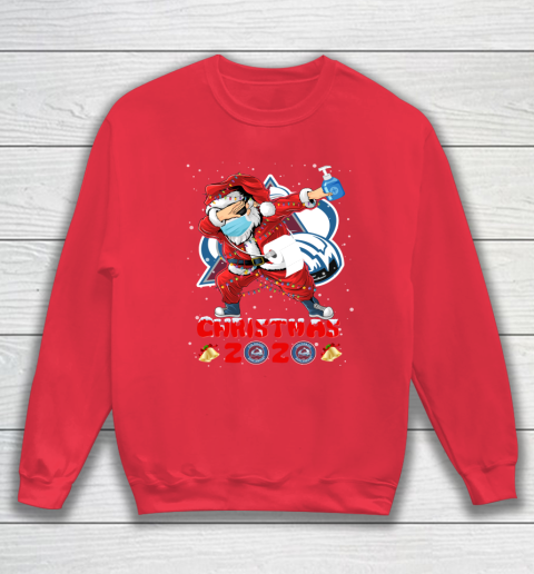 Colorado Avalanche Funny Santa Claus Dabbing Christmas 2020 NHL Sweatshirt 7