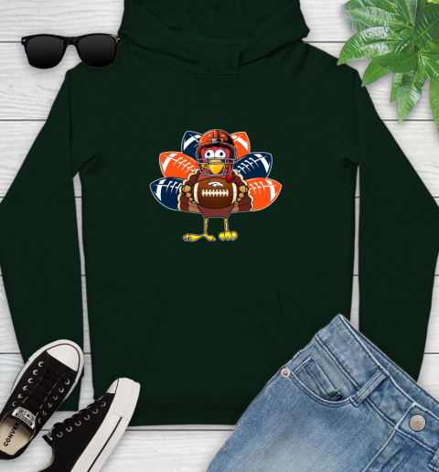 Denver Broncos Turkey Thanksgiving Day Youth Hoodie 13