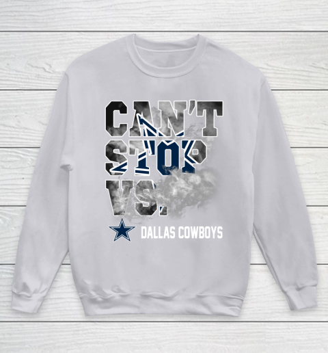 NFL Dallas Cowboys Can't Stop Vs Youth Sweatshirt 3