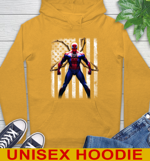 MLB Baseball New York Yankees Spider Man Avengers Marvel American Flag Shirt Hoodie 2