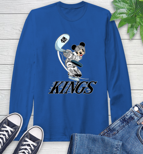 NHL Hockey Los Angeles Kings Cheerful Mickey Mouse Shirt Long Sleeve T-Shirt 10
