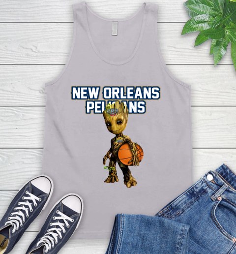New Orleans Pelicans NBA Basketball Groot Marvel Guardians Of The Galaxy Tank Top 4