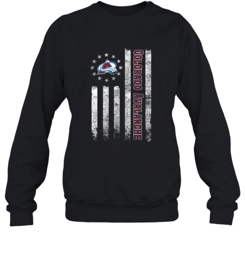 NHL American Flag Hockey Sports Colorado Avalanche Sweatshirt