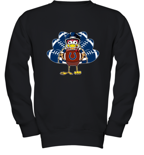 Indianapolis Colts Turkey Football Thanksgiving Youth Sweatshirt