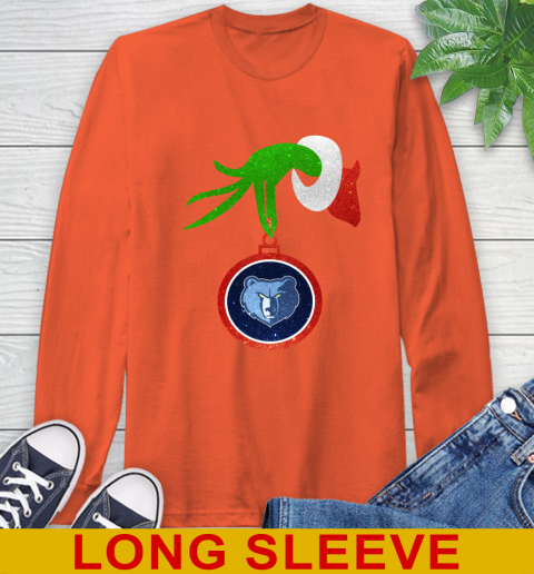 Memphis Grizzlies Grinch Merry Christmas NBA Basketball Long Sleeve T-Shirt 5