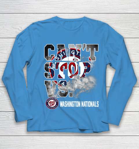 MLB Washington Nationals Baseball Can't Stop Vs Nationals Youth Long Sleeve 5