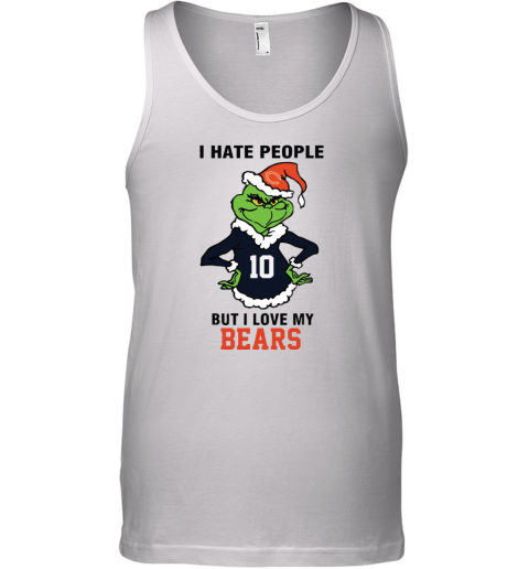 I Hate People But I Love My Bears Chicago Bears NFL Teams Tank Top