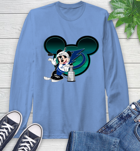 NHL Tampa Bay Lightning Stanley Cup Mickey Mouse Disney Hockey T Shirt Long Sleeve T-Shirt 11