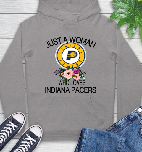 NBA Just A Woman Who Loves Indiana Pacers Basketball Sports Hoodie 4