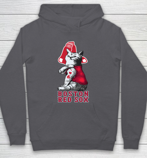 MLB Baseball My Cat Loves Boston Red Sox Hoodie 4