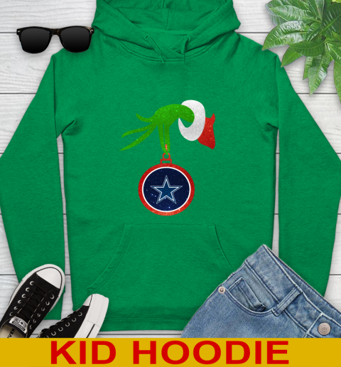 Dallas Cowboys Grinch Merry Christmas NFL Football Youth Hoodie 8