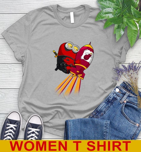 NBA Basketball Miami Heat Deadpool Minion Marvel Shirt Women's T-Shirt 6 NBA Basketball Miami Heat Deadpool Minion Marvel Shirt Women's T-Shirt - Image 6