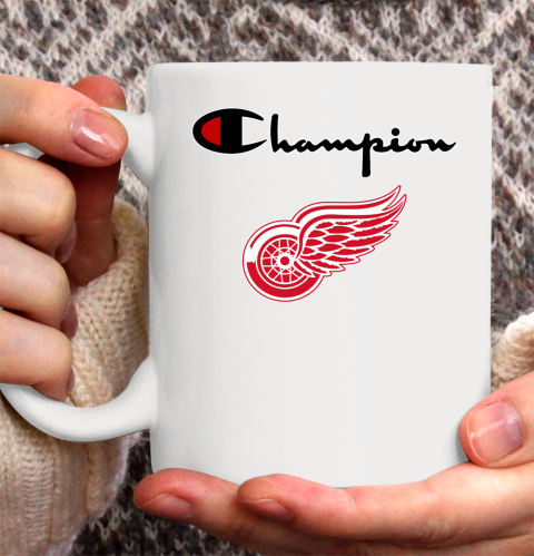 NHL Hockey Detroit Red Wings Champion Shirt Ceramic Mug 11oz