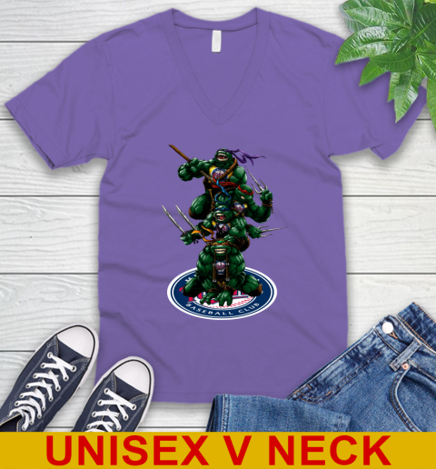 MLB Baseball Minnesota Twins Teenage Mutant Ninja Turtles Shirt V-Neck T-Shirt 9