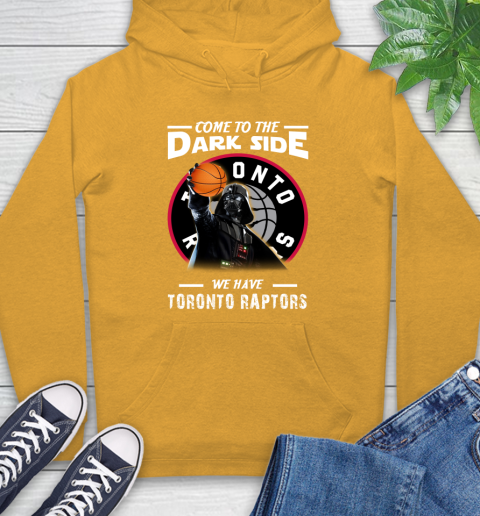 NBA Come To The Dark Side We Have Toronto Raptors Star Wars Darth Vader Basketball Hoodie 2