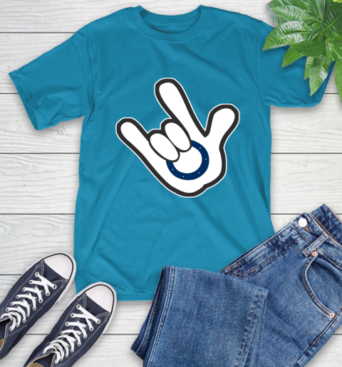 Indianapolis Colts NFL Football Mickey Rock Hand Disney T-Shirt 8