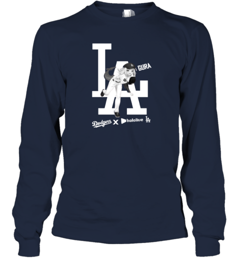 Los Angeles Dodgers Hololive Night Gawr Gura Long Sleeve T Los Angeles Dodgers Hololive Night Gawr Gura Long Sleeve T
