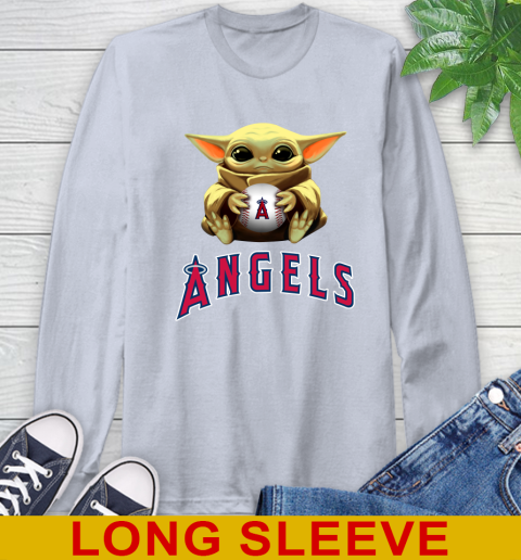 MLB Baseball Los Angeles Angels Star Wars Baby Yoda Shirt 63