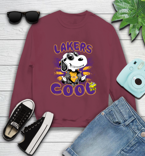 NBA Basketball Los Angeles Lakers Cool Snoopy Shirt Sweatshirt 5