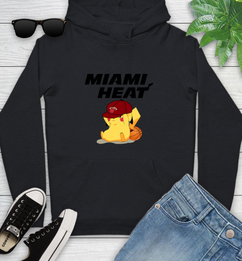 NBA Pikachu Basketball Sports Miami Heat Youth Hoodie 2