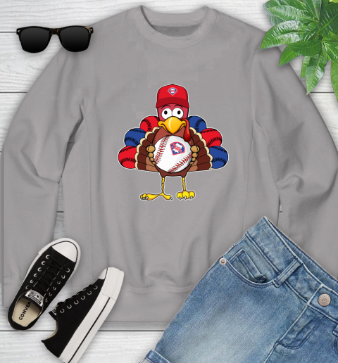 Philadelphia Phillies Turkey thanksgiving Youth Sweatshirt 4