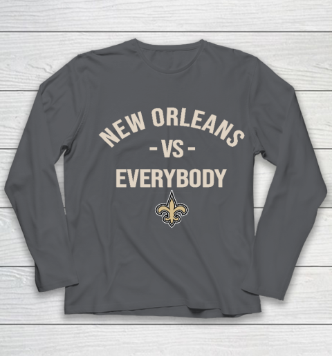 New Orleans Saints Vs Everybody Youth Long Sleeve 6