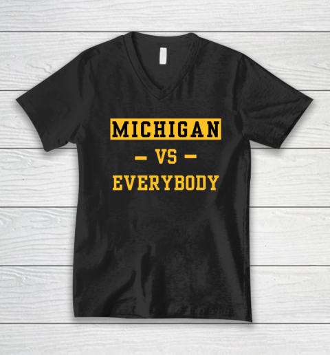 Michigan Vs Everybody V-Neck T-Shirt