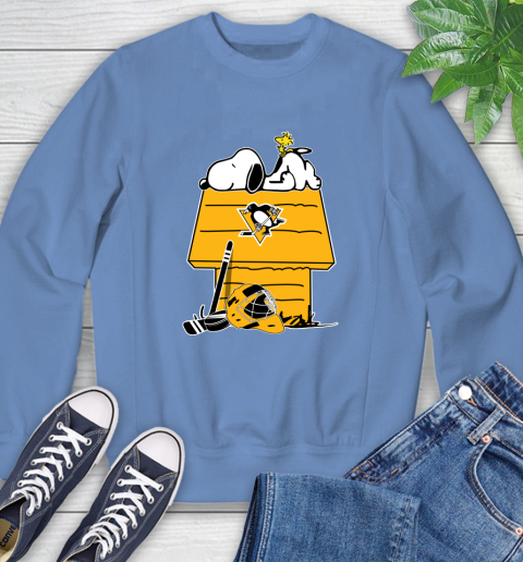 Pittsburgh Penguins NHL Hockey Snoopy Woodstock The Peanuts Movie Sweatshirt 11
