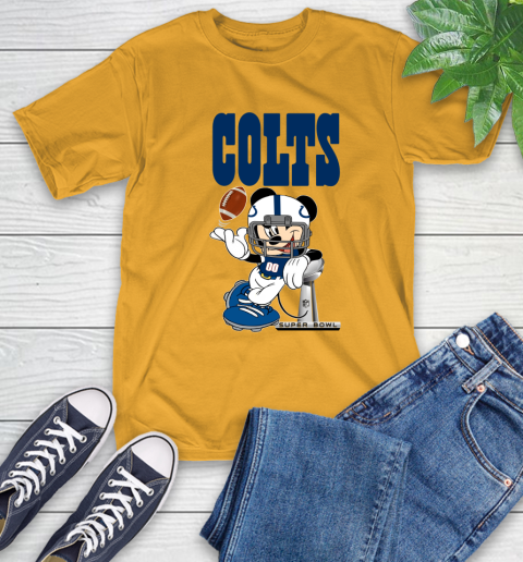 NFL Indianapolis Colts Mickey Mouse Disney Super Bowl Football T Shirt T-Shirt 3