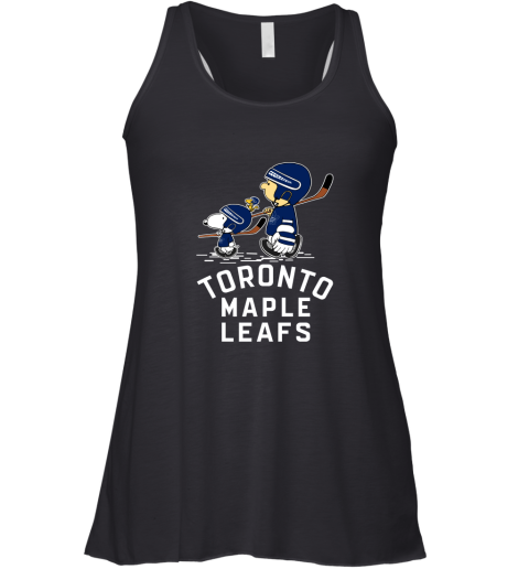 Let's Play Toronto Maples Leafs Ice Hockey Snoopy NHL Racerback Tank