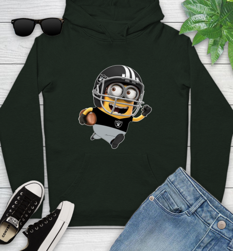 NFL Oakland Raiders Minions Disney Football Sports Youth Hoodie 13
