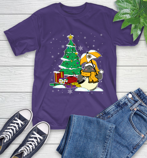 Boston Bruins NHL Hockey Cute Tonari No Totoro Christmas Sports T-Shirt 5
