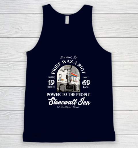 Stonewall Inn LGBTQ History Pride Was A Riot Gay Pride Month Tank Top 2
