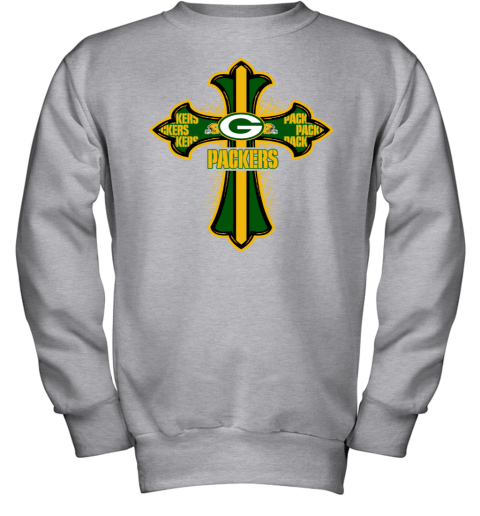 NFL Green Crusader Cross Green Bay Packers Women's V-Neck T-Shirt -  Rookbrand