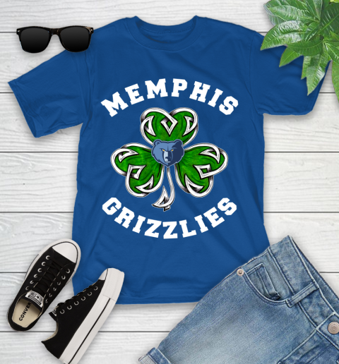 NBA Memphis Grizzlies Three Leaf Clover St Patrick's Day Basketball Sports Youth T-Shirt 12
