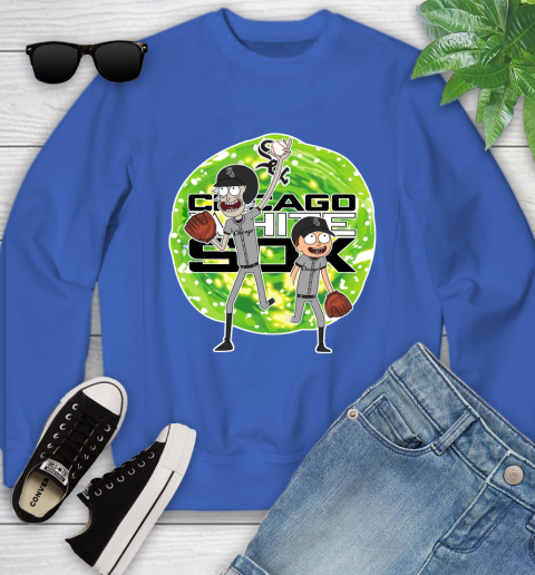 MLB Chicago White Sox Rick And Morty Baseball Sports Youth Sweatshirt 8