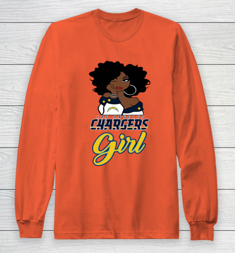 Los Angeles Chargers Girl NFL Long Sleeve T-Shirt 5