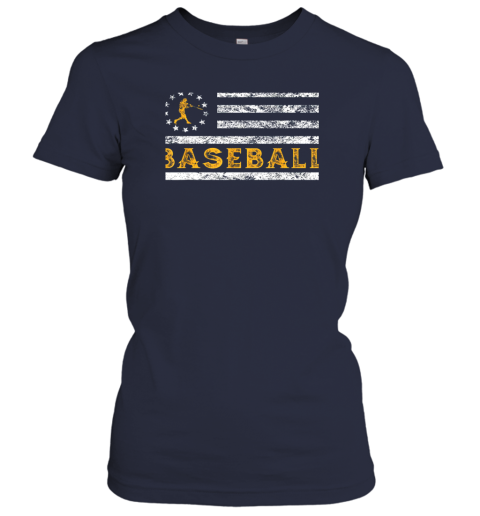 ncj5 baseball lovers vintage american betsy ross flag softball ladies t shirt 20 front navy