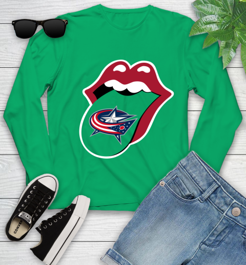 Columbus Blue Jackets NHL Hockey Lips I Root For My Team Adoring Fan 130