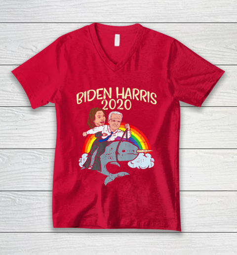 Biden Harris 2020 Narwhale Rainbow Funny Joe Kamala Democrat V