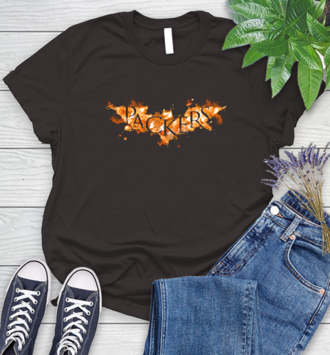NFL Green Bay Packers Batman Logo DC Football Sports Shirt Women's T-Shirt 11
