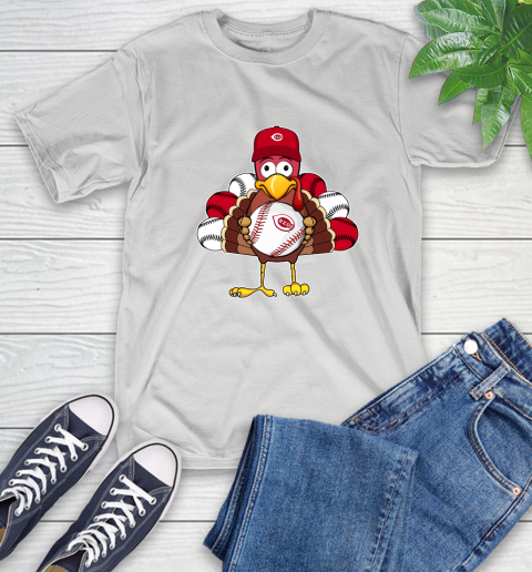 Cincinnati Reds Turkey thanksgiving T-Shirt